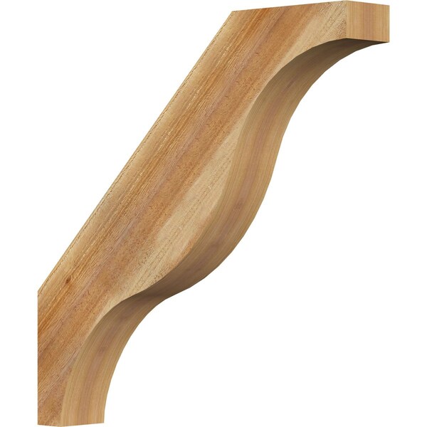 Ekena Millwork 4"W x 26"D x 26"H Funston Rough Sawn Knee Brace, Western Red Cedar BRC04X26X26FST00RWR - main